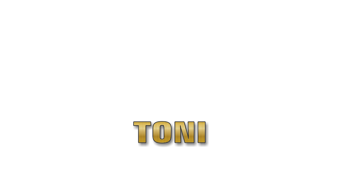 Happy Birthday Toni Personalized Card for celebrating