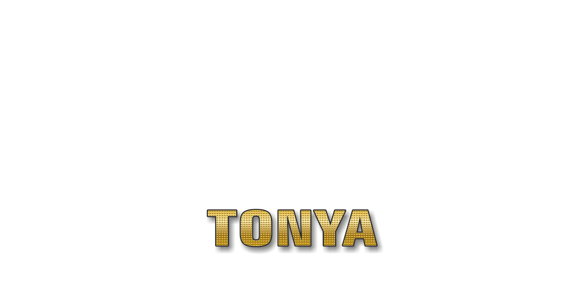 Happy Birthday Tonya Personalized Card for celebrating