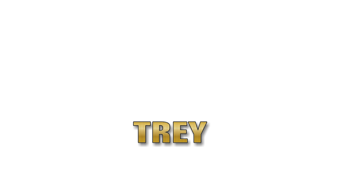 Happy Birthday Trey Personalized Card for celebrating