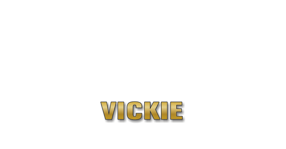Happy Birthday Vickie Personalized Card for celebrating