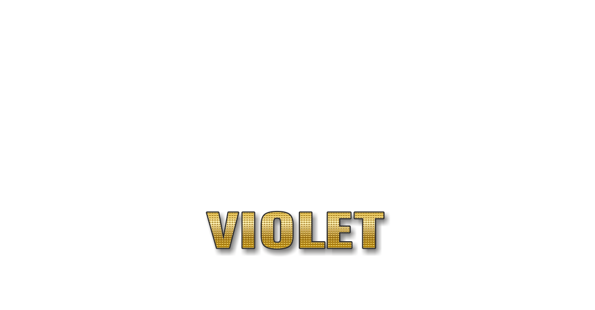 Happy Birthday Violet Personalized Card for celebrating