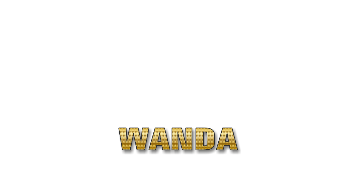 Happy Birthday Wanda Personalized Card for celebrating