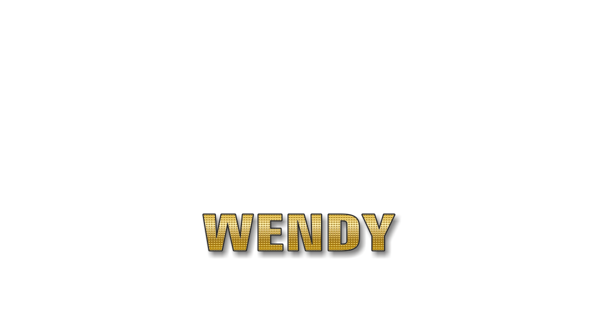 Happy Birthday Wendy Personalized Card for celebrating