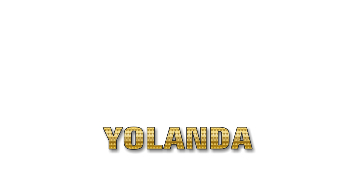 Happy Birthday Yolanda Personalized Card for celebrating