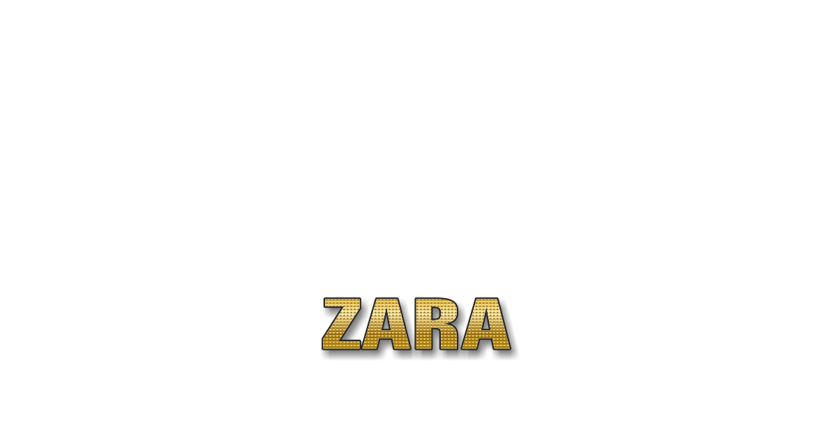 Happy Birthday Zara Personalized Card for celebrating