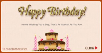 Happy Birthday page card - 0001c