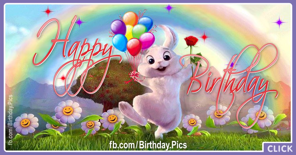 Happy Birthday Wishes for a Sweetie Bunny Images
