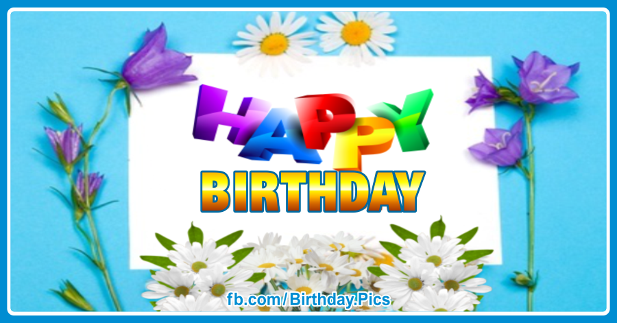 Happy Birthday Wishes with Wild Flowers for a Nature Lover Pictures