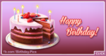 Happy Birthday Wishes with Chocolate Birthday Cake