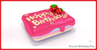 Happy Birthday Wishes for Best Friend with Strawberry Cake