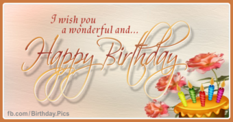 Happy birthday card with colorful candles 026