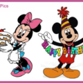 Birthday Greetings From Mickey and Minnie Mouse - 035