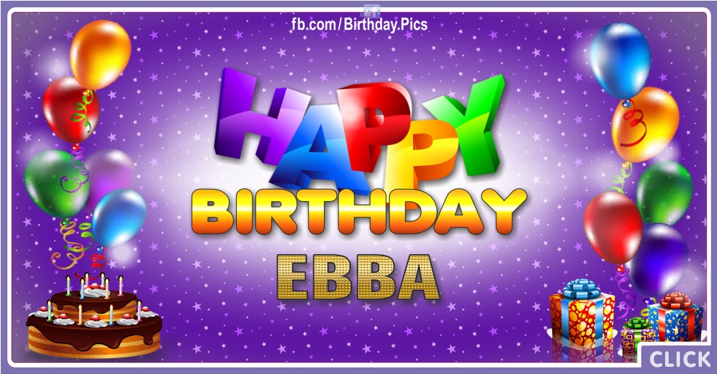 Happy Birthday Ebba - 2