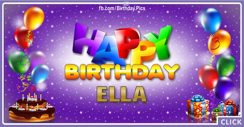 Happy Birthday Ella - 2