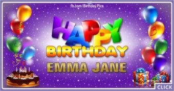 Happy Birthday Emma Jane