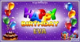 Happy Birthday Eva