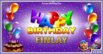 Happy Birthday Finlay