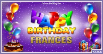 Happy Birthday Frances