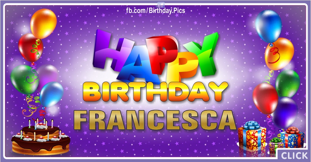 Happy Birthday Francesca - 2