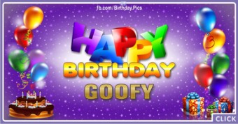 Happy Birthday Goofy