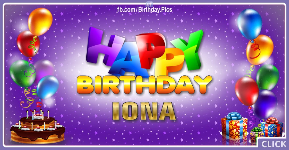 Happy Birthday Iona - 2