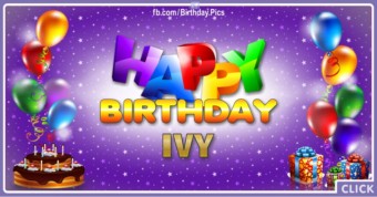 Happy Birthday Ivy