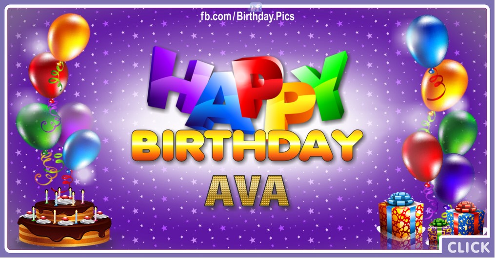 Happy Birthday Ava - 2