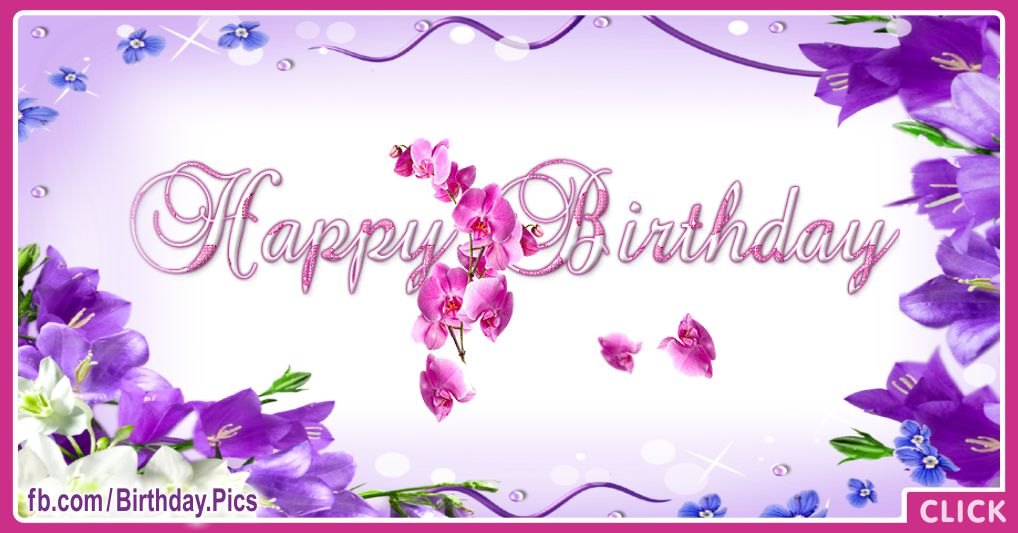 Happy Birthday Wishes for Mom with Spring Flowers Card