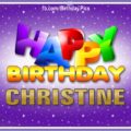 Happy Birthday Christine