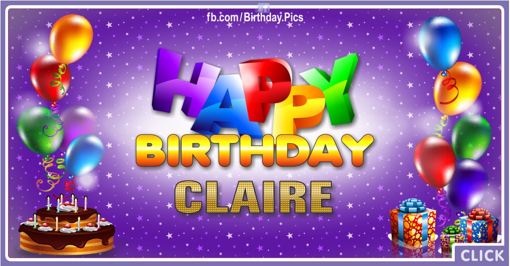 Happy Birthday Claire - 2