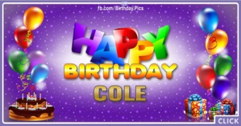 Happy Birthday Cole