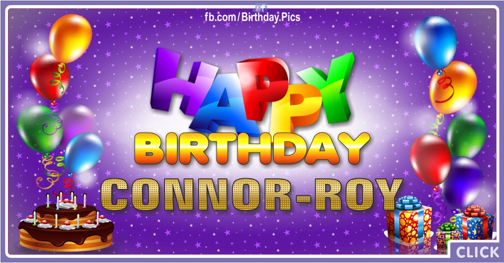 Happy Birthday Connor Roy - 2