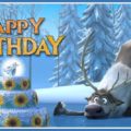 Frozen Sven the reindeer celebrates your birthday - FZN010
