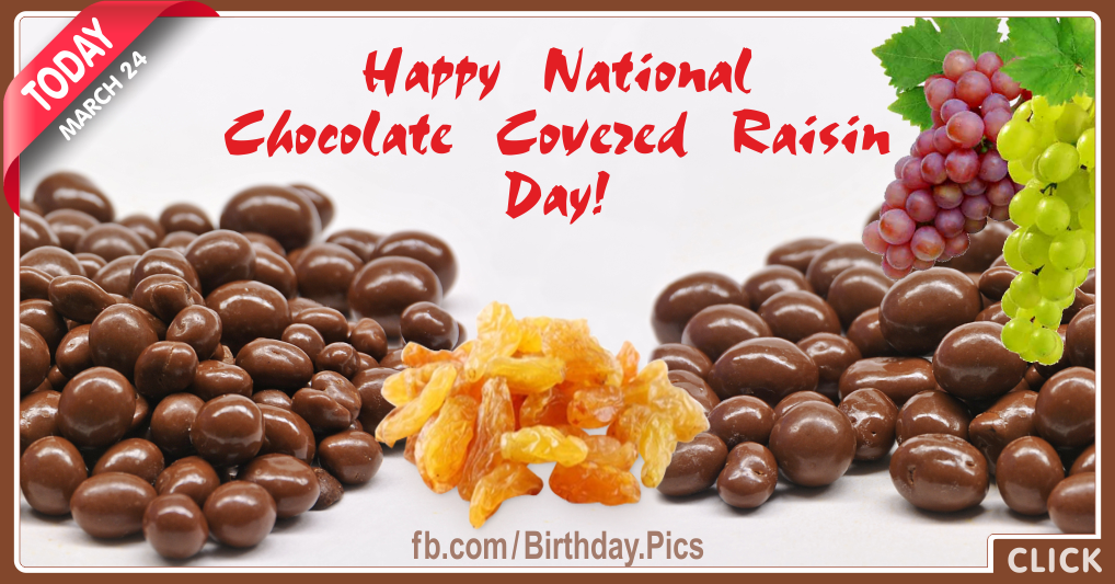 Happy National Chocolate Covered Raisin Day Card