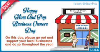 Mom and pop business owners day - 29 March
