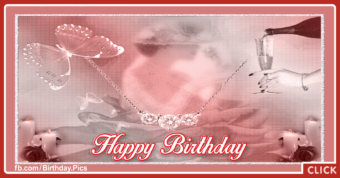 Happy birthday old style card - 070