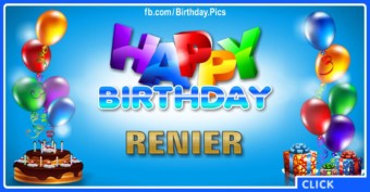 Happy Birthday Renier