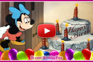 Short Mickey Mouse Happy Birthday Party Video For You
