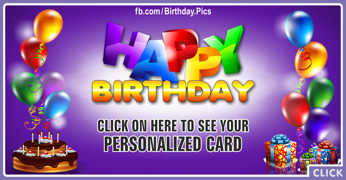 Happy Birthday Marie Ann Personalized Card for you