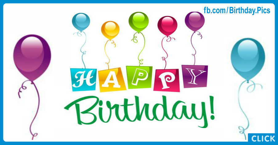 Balloons White Happy Birthday Card for celebrating