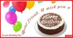 Balloon For Dear Friend Birthday Card