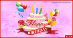 Balloons On Pink Happy Birthday Card