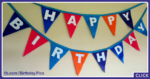 Banner Flags Happy Birthday Card