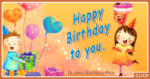 Cute Children Party Happy Birthday Card
