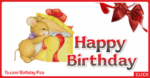 Cute Mouse Gift Box Happy Birthday Card