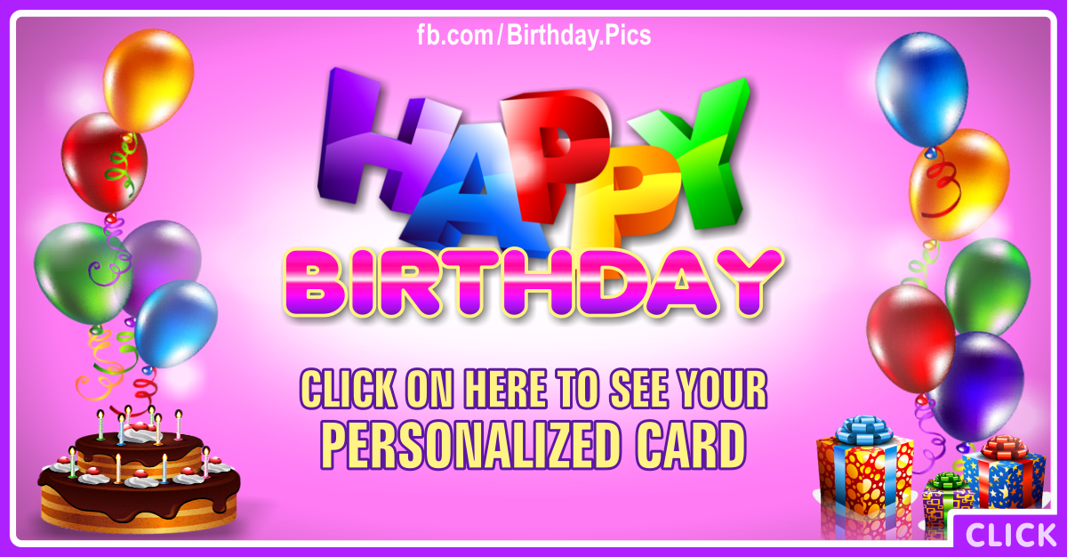 Happy Birthday Card for you