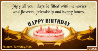 Friendship Happy Hours Birthday Card