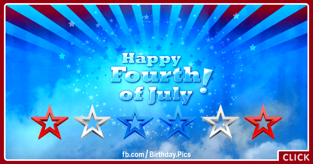 Happy Fourth of July Card 05 for celebrating