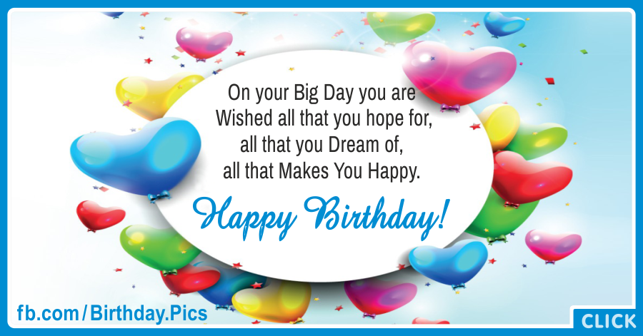 Heart Shaped Balloons Circle Happy Birthday Card for celebrating