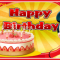 Mickey Mouse Pink Cake Birthday Card